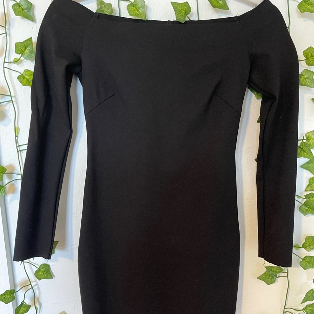 Black mini dress